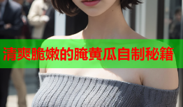 清爽脆嫩的腌黄瓜自制秘籍