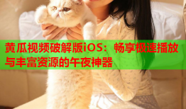 黄瓜视频破解版iOS：畅享极速播放与丰富资源的午夜神器