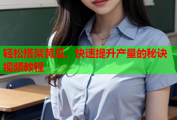 轻松搭架黄瓜，快速提升产量的秘诀视频教程