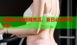清脆爽口的糖醋黄瓜，夏日必备开胃小菜