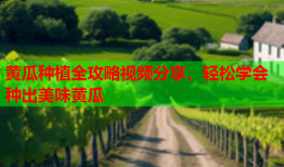 黄瓜种植全攻略视频分享，轻松学会种出美味黄瓜