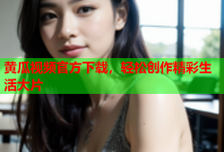 黄瓜视频官方下载，轻松创作精彩生活大片