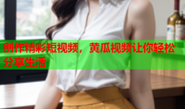 创作精彩短视频，黄瓜视频让你轻松分享生活