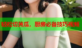 轻松切黄瓜，厨房必备技巧视频