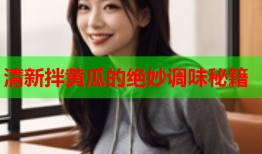 清新拌黄瓜的绝妙调味秘籍