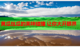 黄瓜丝瓜的美味碰撞 让你大开眼界
