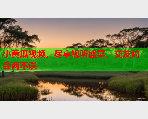 小黄瓜视频，尽享视听盛宴，交友约会两不误
