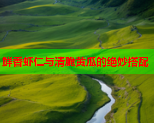 鲜香虾仁与清脆黄瓜的绝妙搭配