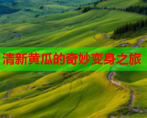 清新黄瓜的奇妙变身之旅 清新黄瓜的奇妙变身之旅