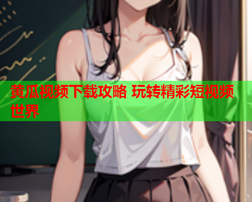 黄瓜视频下载攻略 玩转精彩短视频世界