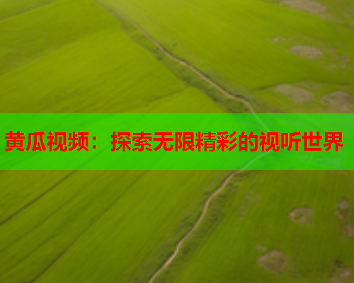 黄瓜视频：探索无限精彩的视听世界